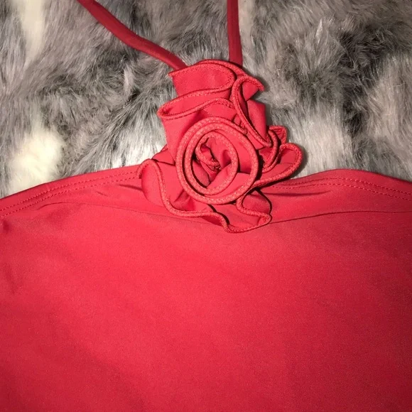 NA-KD rose red one piece bathing suit S size Small - Picture 7 of 9